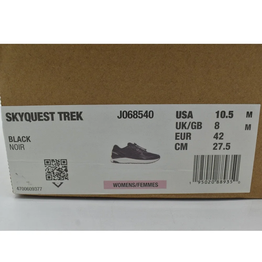 Merrell Women Size 10.5 Skyquest Trek Black White Trail Outdoor Sneakers Shoes